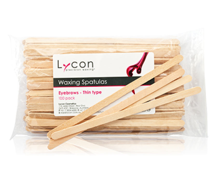 Manning Hair & Beauty Supplies Lycon Disposable Waxing Spatulas Eyebrows 100pk